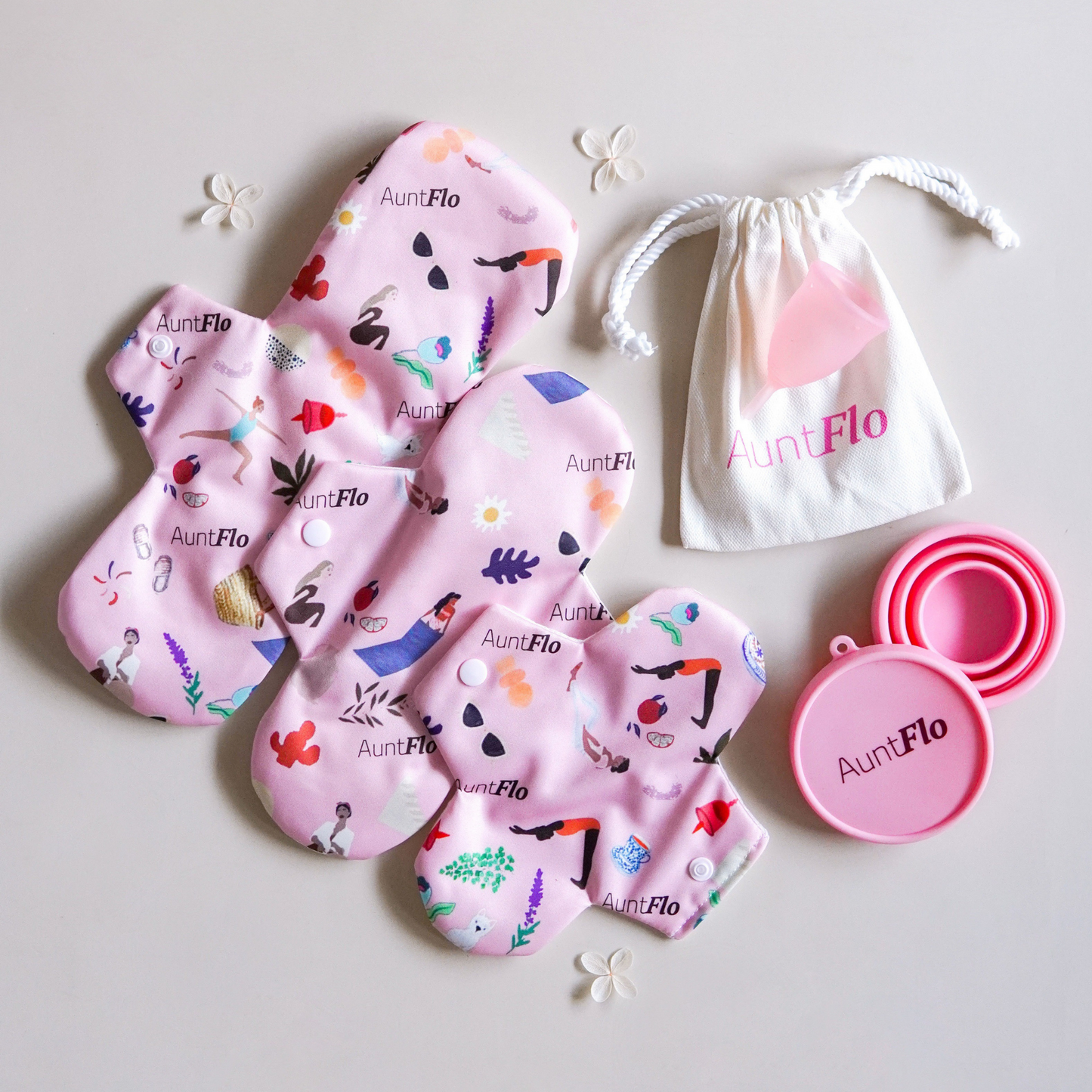 Aunt Flo Menstrual Cup Set